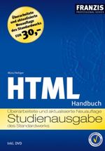 HTML Handbuch Cover des Buches HTML Handbuch (ISBN: 9783772366543)
