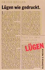 Lügen wie gedruckt Cover des Buches Lügen wie gedruckt (ISBN: 9783931402235)