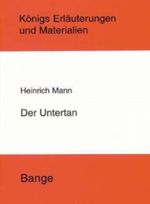 Mann. Der Untertan Cover des Buches Mann. Der Untertan (ISBN: 9783804417410)