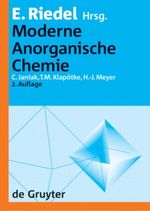 Moderne Anorganische Chemie Cover des Buches Moderne Anorganische Chemie (ISBN: 9783110178388)