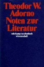 Noten zur Literatur Cover des Buches Noten zur Literatur (ISBN: 9783518279557)