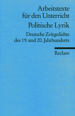 Politische Lyrik Cover des Buches Politische Lyrik (ISBN: 9783150095027)