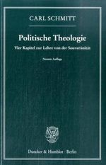 Politische Theologie. Cover des Buches Politische Theologie. (ISBN: 9783428088058)