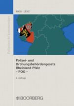 Polizei- und Ordnungsbehördengesetz Rheinland-Pfalz - POG Cover des Buches Polizei- und Ordnungsbehördengesetz Rheinland-Pfalz - POG (ISBN: 9783415033825)