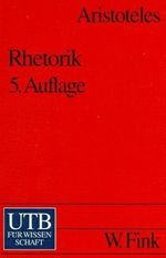 Rhetorik Cover des Buches Rhetorik (ISBN: 9783825201593)