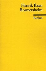 Rosmersholm Cover des Buches Rosmersholm (ISBN: 9783150022801)