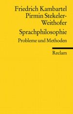 Sprachphilosophie Cover des Buches Sprachphilosophie (ISBN: 9783150183809)