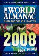 The World Almanac and Book of Facts 2008 Cover des Buches The World Almanac and Book of Facts 2008 (ISBN: 1600570720)
