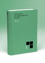 Wörterbuch der philosophischen Begriffe Cover des Buches Wörterbuch der philosophischen Begriffe (ISBN: 9783787313259)