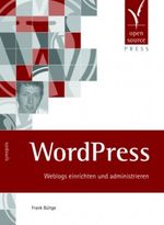 WordPress Cover des Buches WordPress (ISBN: 9783937514338)