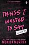 Things I Wanted To Say (English Edition) Cover des Buches Things I Wanted To Say (English Edition) (ISBN: 9781405957410)