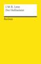 Der Hofmeister Cover des Buches Der Hofmeister (ISBN: 9783150013762)