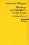 Die Angst des Ethiklehrers vor der Klasse Cover des Buches Die Angst des Ethiklehrers vor der Klasse (ISBN: 9783150180334)