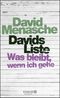 Davids Liste Cover des Buches Davids Liste (ISBN: 9783426657386)