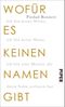 Wofür es keinen Namen gibt Cover des Buches Wofür es keinen Namen gibt (ISBN: 9783492058599)