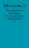 Telefonbuch Cover des Buches Telefonbuch (ISBN: 9783518121740)
