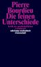 Die feinen Unterschiede Cover des Buches Die feinen Unterschiede (ISBN: 9783518282588)
