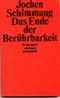 Das Ende der Berührbarkeit Cover des Buches Das Ende der Berührbarkeit (ISBN: 9783518372395)