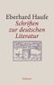 Schriften zur deutschen Literatur Cover des Buches Schriften zur deutschen Literatur (ISBN: 9783835308275)