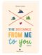 The Distance from me to you Cover des Buches The Distance from me to you (ISBN: 9783845816043)