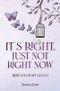 Itʼs right, just not right now Cover des Buches Itʼs right, just not right now (ISBN: 9783757955281)