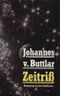Zeitriß. Begegnung mit dem Unfaßbaren Cover des Buches Zeitriß. Begegnung mit dem Unfaßbaren (ISBN: B0023REDCO)