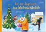 Auf der Jagd nach dem Weihnachtsdieb. Ein Krimi-Adventskalender zum Vorlesen und Ausschneiden Cover des Buches Auf der Jagd nach dem Weihnachtsdieb. Ein Krimi-Adventskalender zum Vorlesen und Ausschneiden (ISBN: 9783780609038)